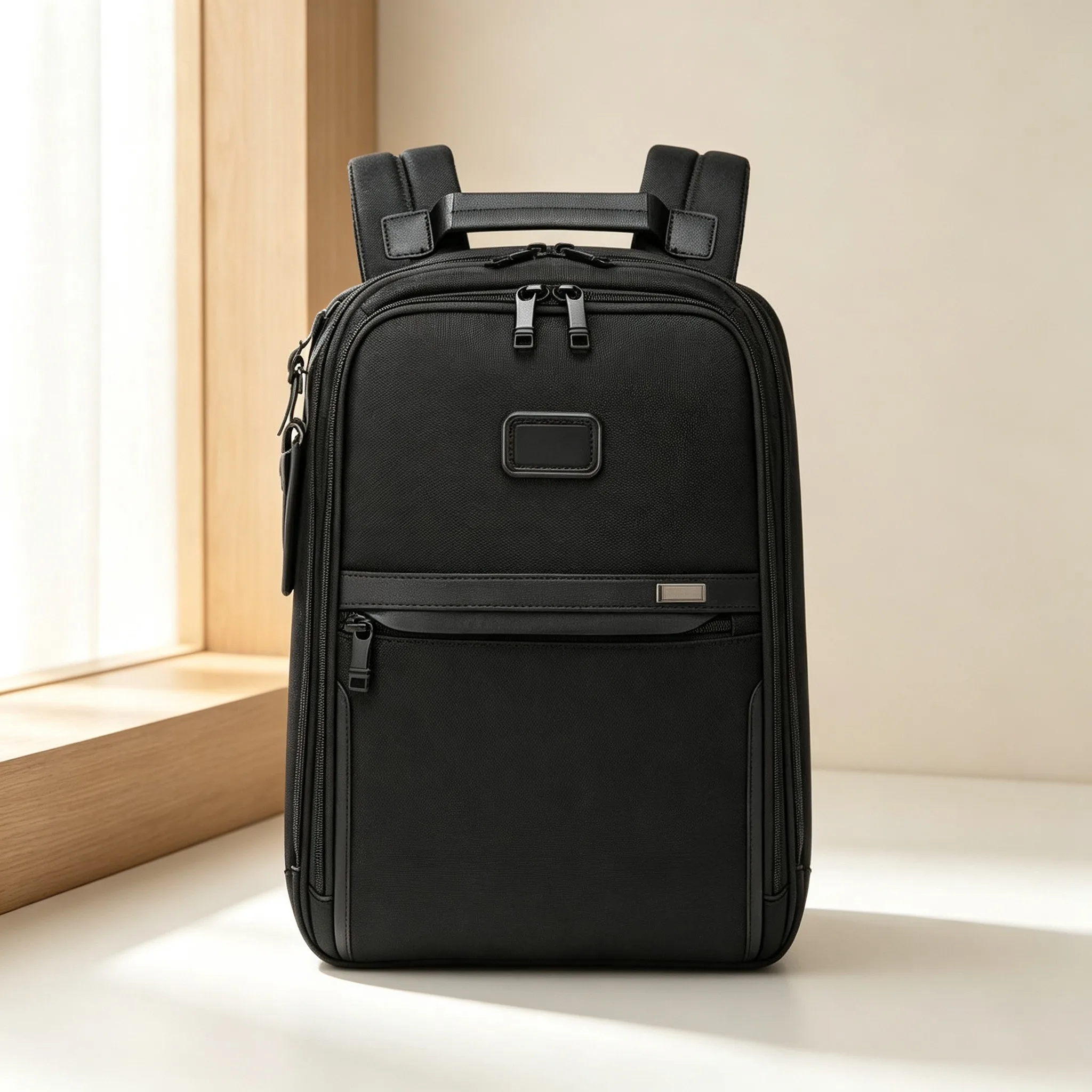 Men Trendy Fashion Multi-Pocket Backpack, Unique Business Casual Rucksack for Daily Use