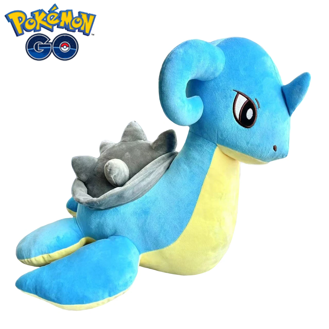 50-60cm Giant Lapras Plush Toys Big Kawaii Lapras Doll Cute Pokémon Stuffed Animal Pillow Sofa Cushion Children's Birthday Gift