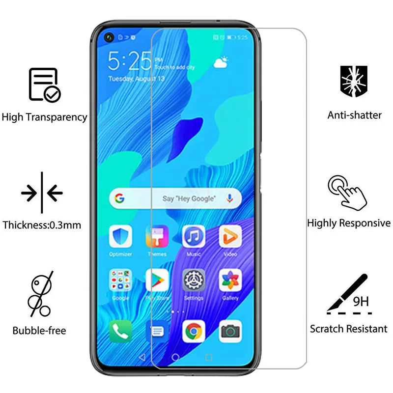 tempered glass for huawei nova 5t phone case on nova5t nov 5 t t5 back cover 360 huawey huwei hawei huawe huawi huwaei hauwei