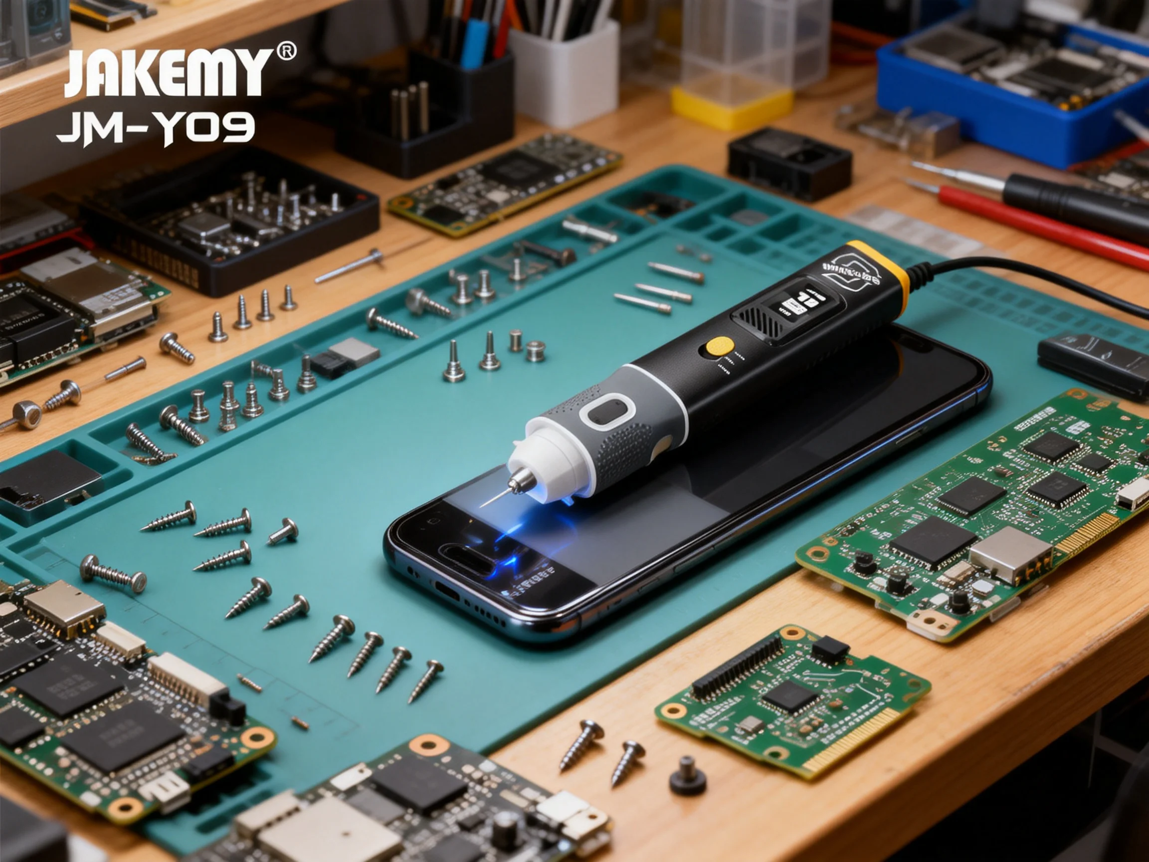 

JM-Y09 Wireless Handheld Ultrasonic Cutter Compact Portable Cutting Tool for Plastic Resin PCB Carbon Fiber DIY Projects