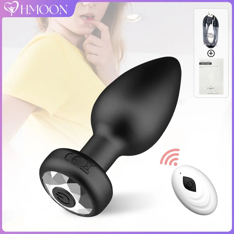 Silicone Anal Butt Plug Wearable Vibrator Ball Dildo Prostate Massage Anal Beads Set Penis Fake G spot Unisex Toy For Man Women