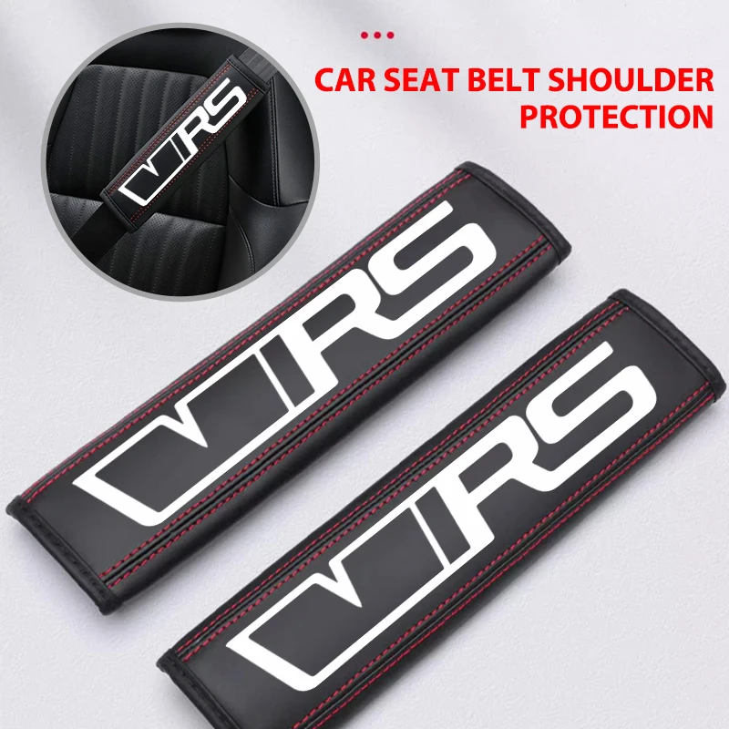 Car Seat Belt Shoulder Protector Cover Safety Belt Protective Pad For Skoda Kodiaq Octavia 2 3 Rapid Karoq Fabia Kamiq Superb