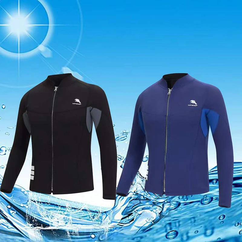 Oulylan Diving Suit 2MM Men Wetsuit Neoprene Underwater Kitesurf Surf Surfing Spearfishing Jacket Clothes Wet