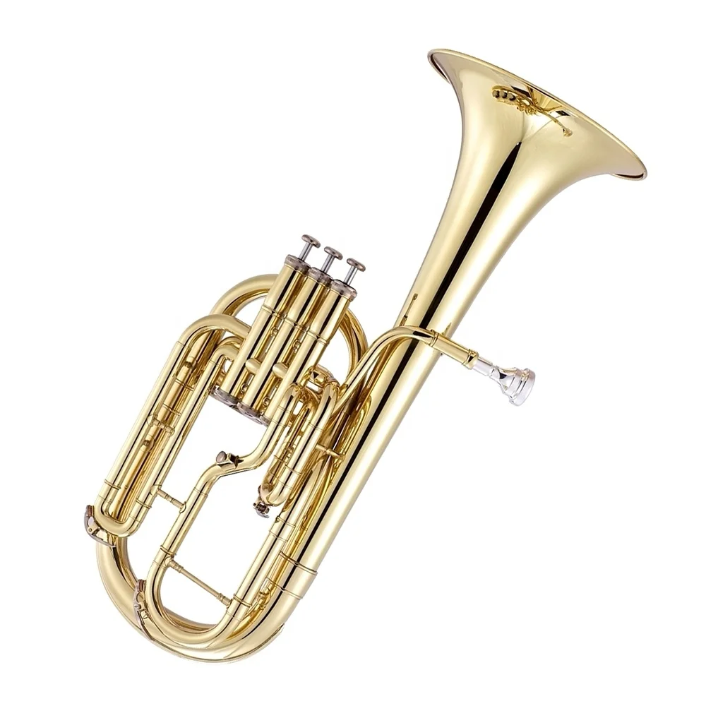 Eb Key Alto Horn Three Upright Pistons Brasswind Musical Instrument For Student Band Daily Practice And Rehearsal