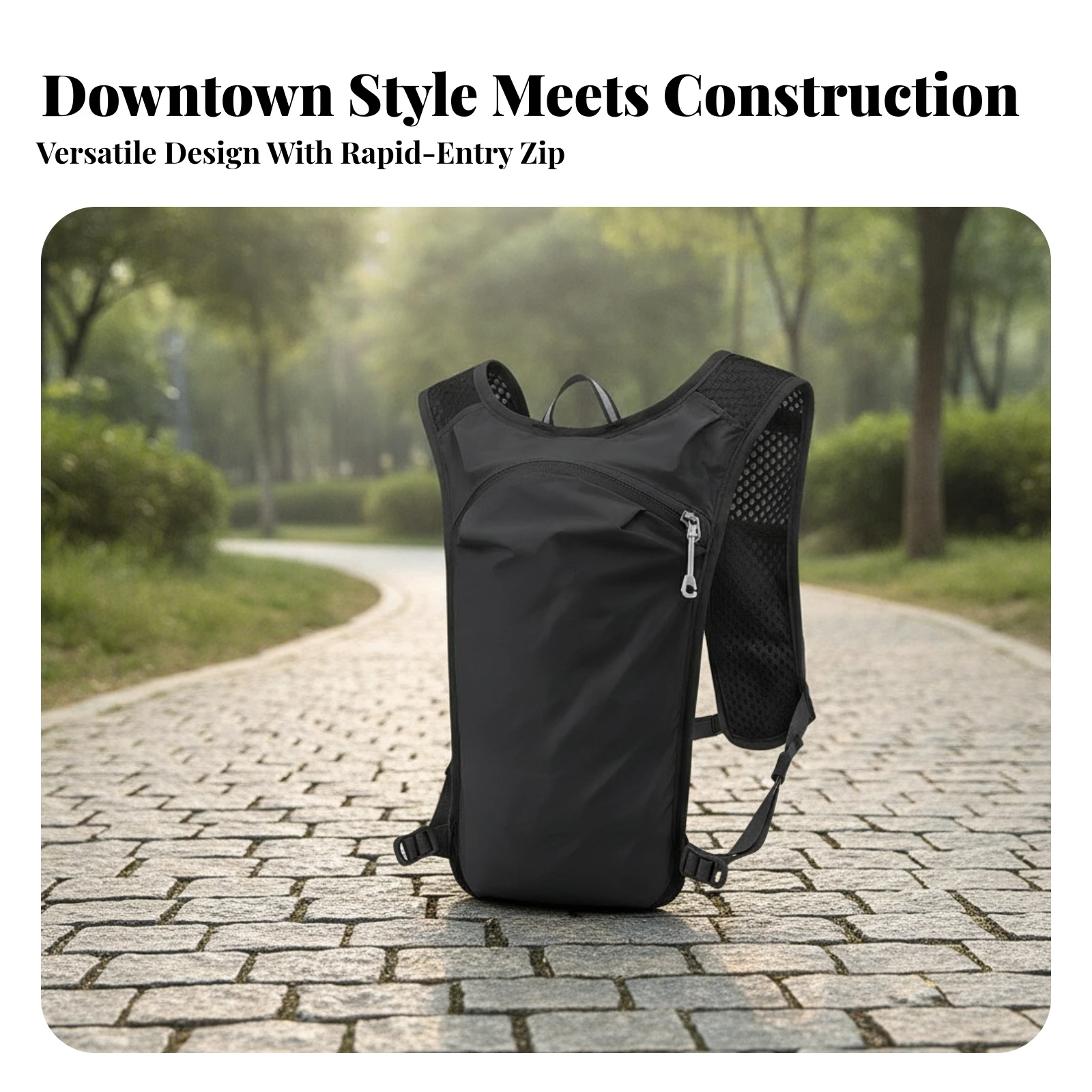 Lightweight Sports Backpack Sleek Outdoor Daypack Rucksack Quick-Drying Bag Casual for Cycling, Running