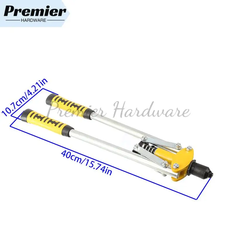 مسدس برشام يدوي مزدوج النواة متعدد الاستخدامات - أداة يدوية علوية لغطاء السحب ووظائف البرشام