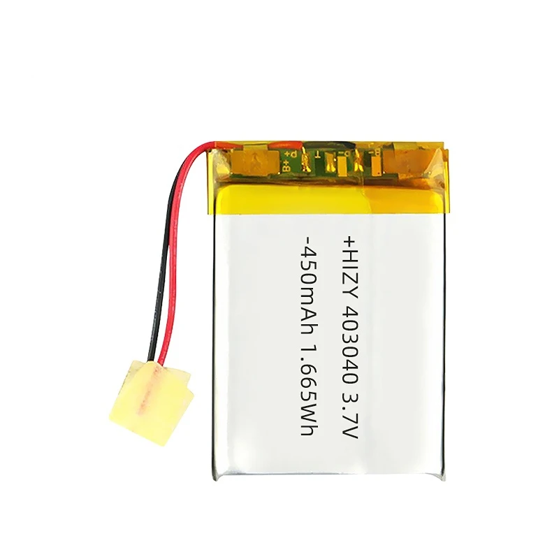 High Quality 403040 3.7V 450mah Lithium Polymer Battery for toys