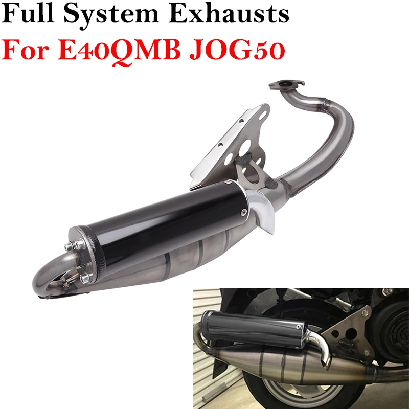 

Full Systems For E40QMB 2 Stroke JOG50 JOG Motorcycle Stainless Steel Exhaust System Escape Scooter Front Link Pipe Muffler