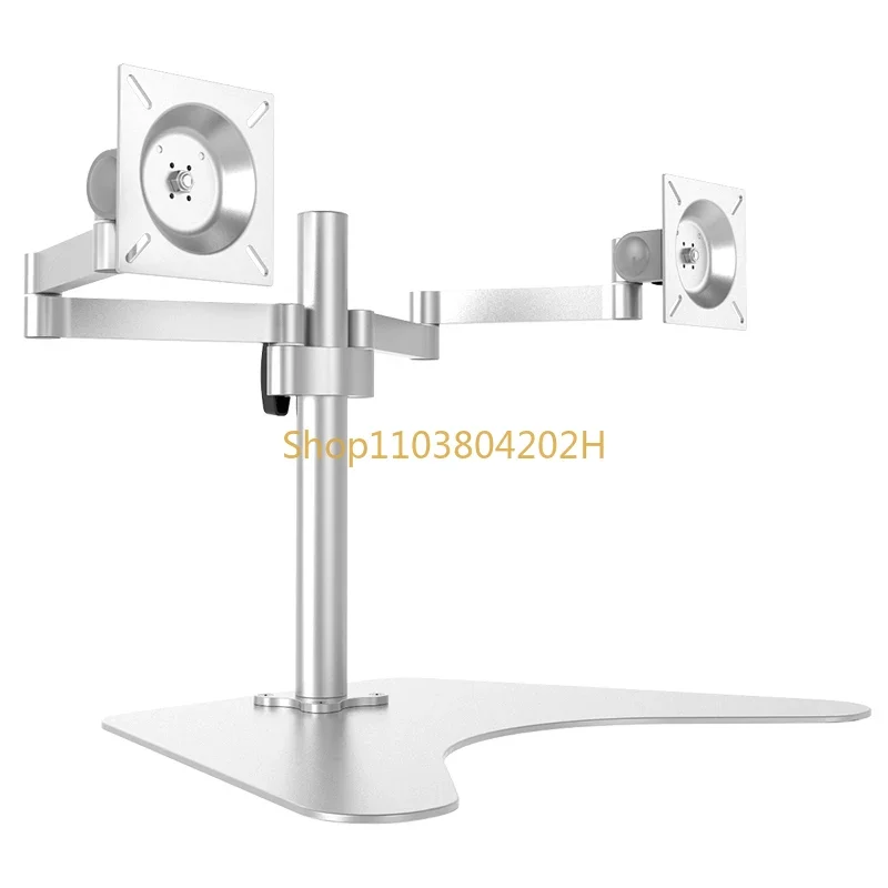 Desktop Computer Monitor Dual Screen Bracket 32 Inch Universal Cylindrical Checkout Page Rotating Lifting Double Screen Hanger