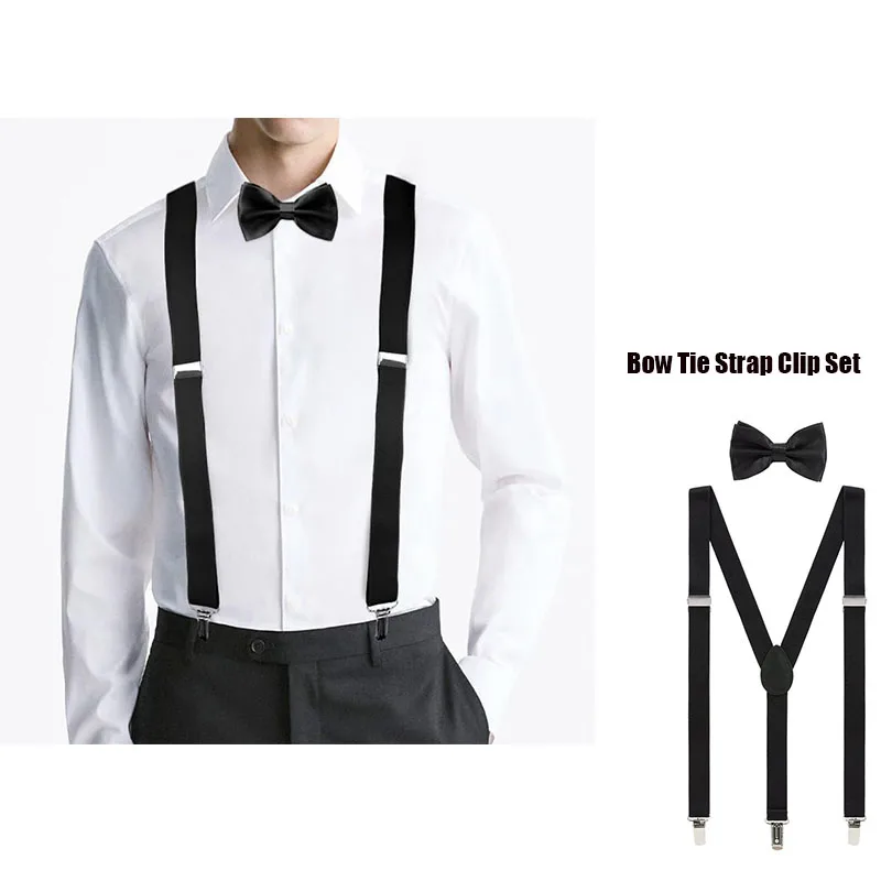 

2025 Trendy Triple-Clip Suspenders for Men & Women - Anti-Slip Adjustable Straps, Breathable Elastic Design, Vintage Photo Prop