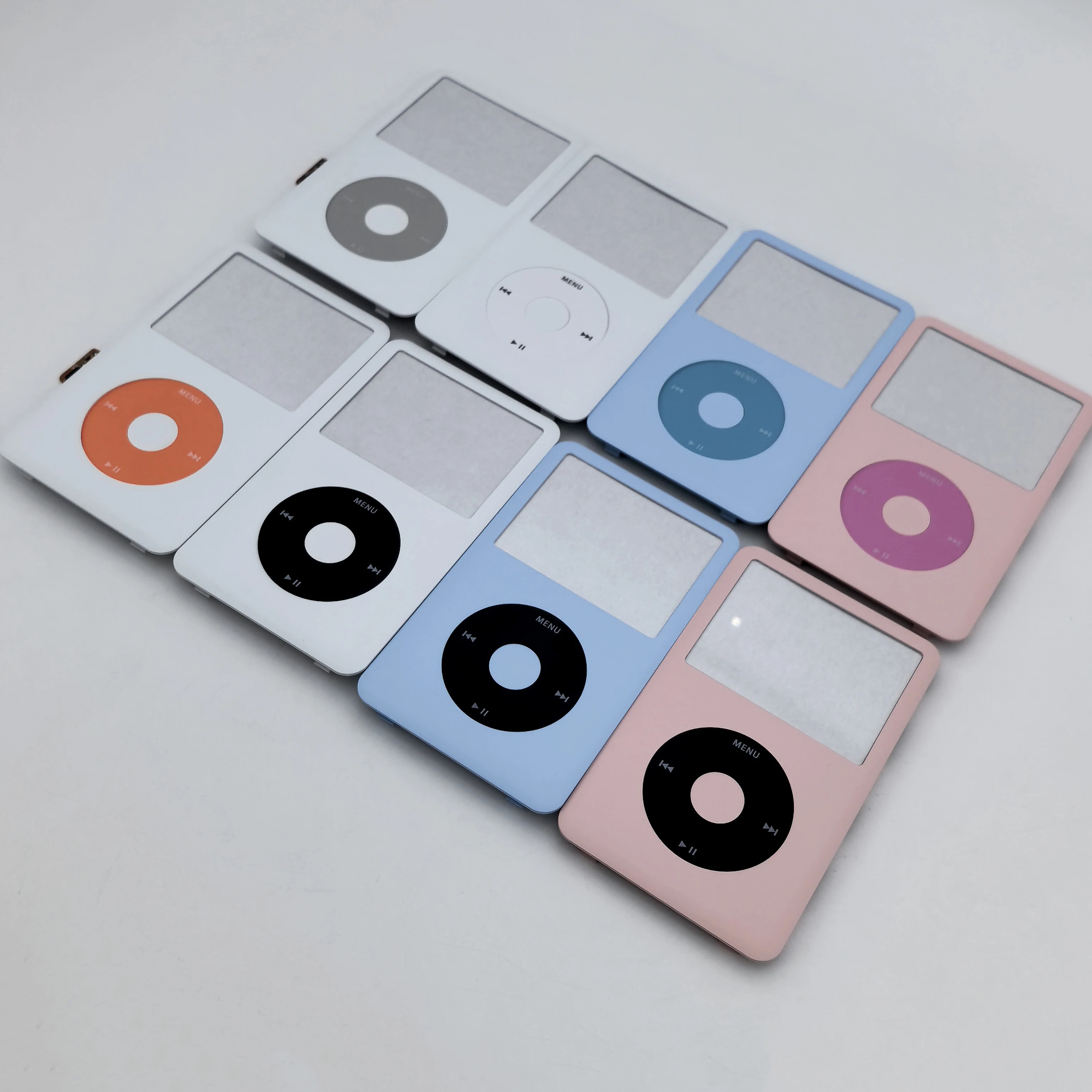 Neues mattes Frontblenden- und Clickwheel-Knopf-Set für iPod Classic 6. und 7. Generation 80GB 120GB 160GB Gehäuse A1238 dünn/dick – Detail 4