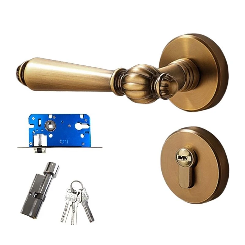 

Upgrades Zinc Alloy Door Lock Handle Keyed Entry Door Lock for Interior door
