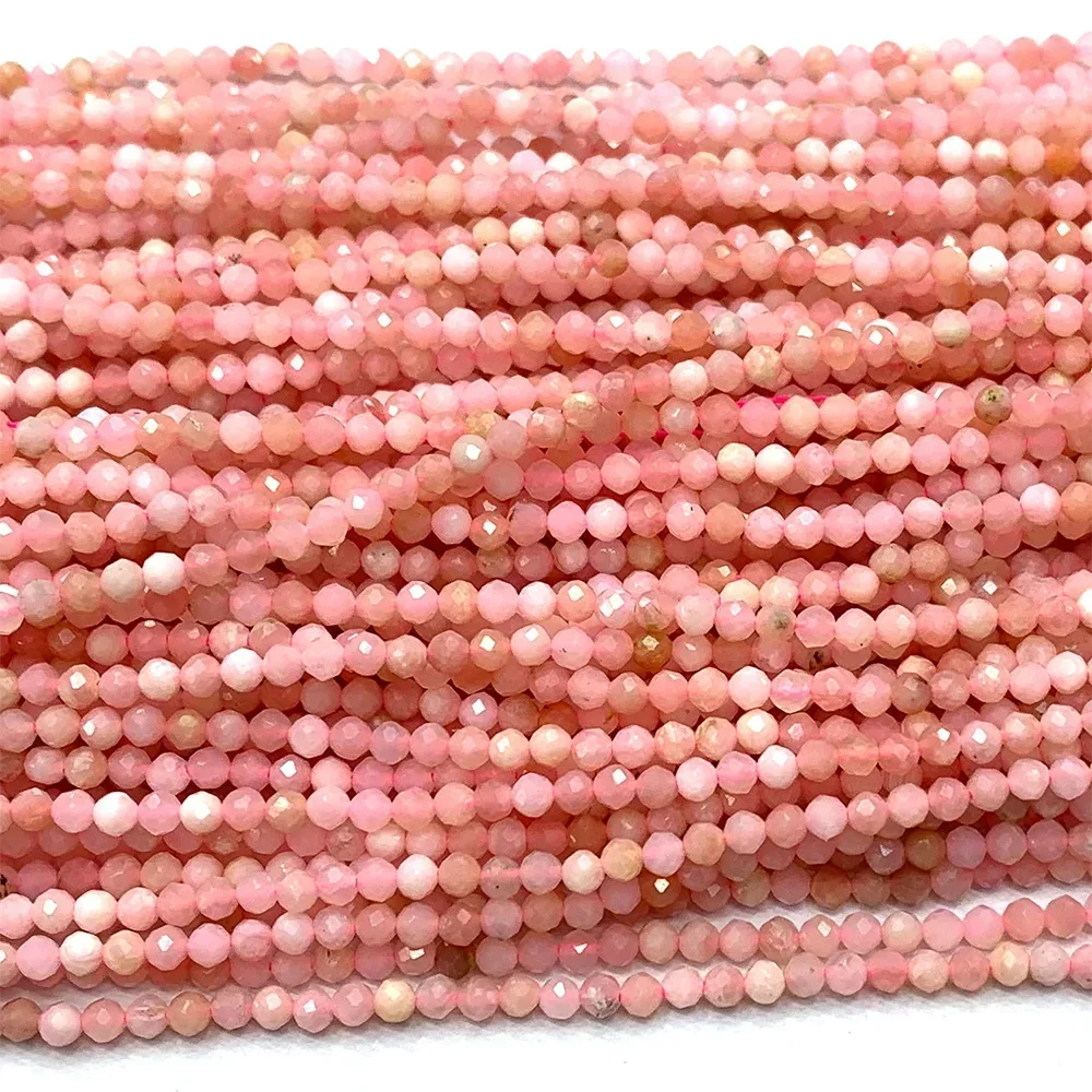 Genuine Natural Pink Opal Stones Crystal Gemstones Bracelet Women Men Stretch Charm Energy Elastic Bracelet Jewelry Party Gift