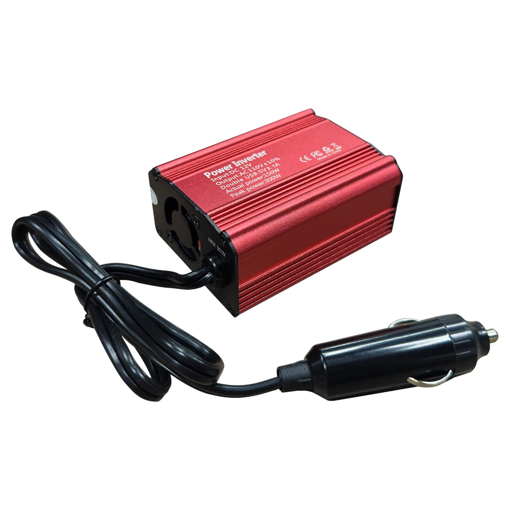 US Inverter 12V 110V Modified Sine Wave Inverter 300W Stable Power USB Socket Auto Inversor Converter Car Inverter CE