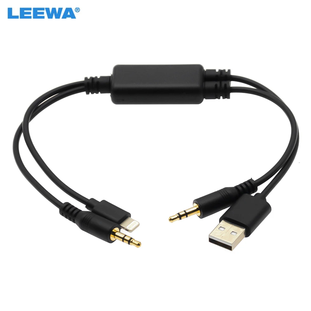 

LEEWA Car USB Cable AUX Connector Adapter I-Phone & I-Pod For BMW/Mini iDrive #CA3010