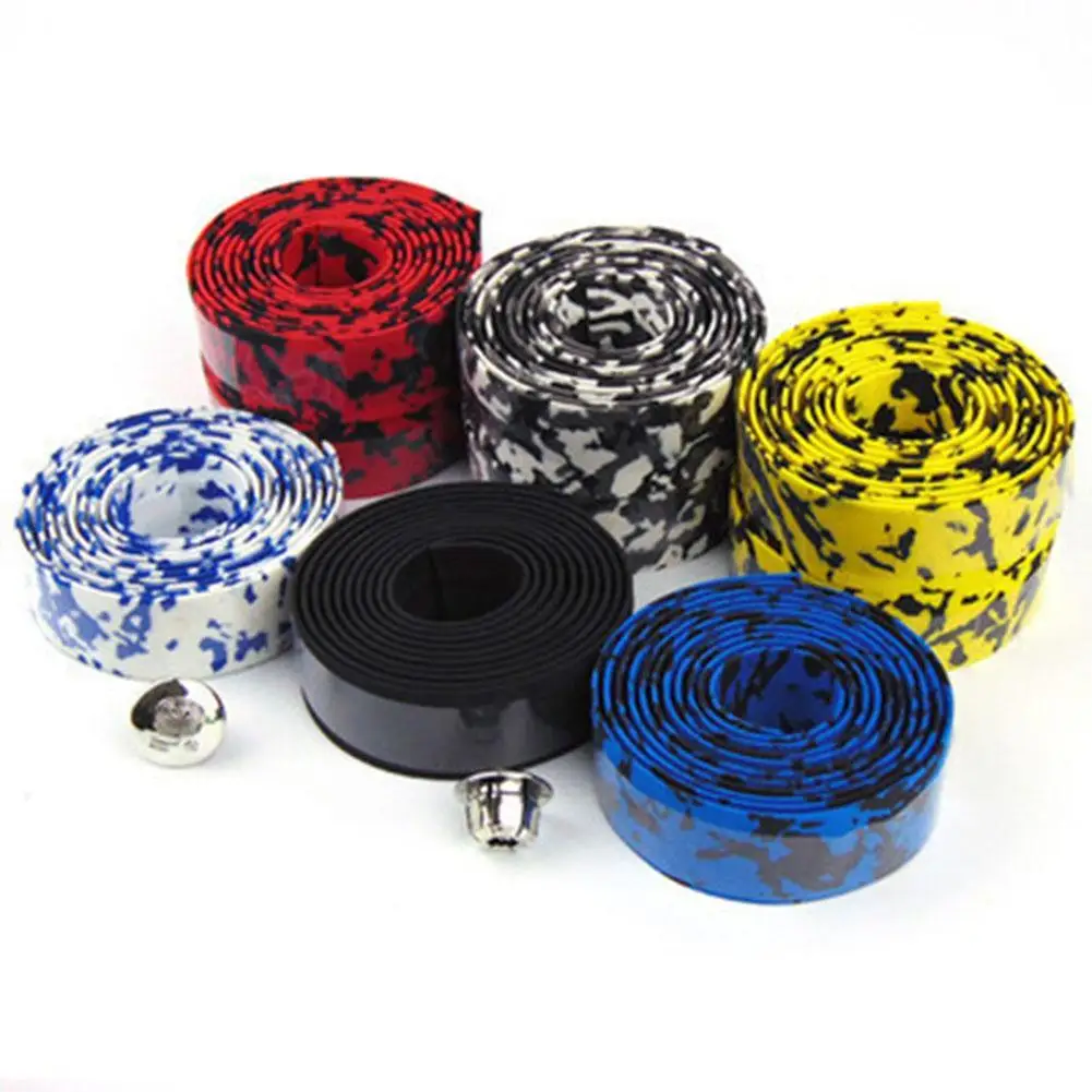 

Soft Foam Bicycle Handlebar Tape Cycling Road Bike Anti-slip Anti-sweat Strap With 2 Bar Plugs Drop Shipping