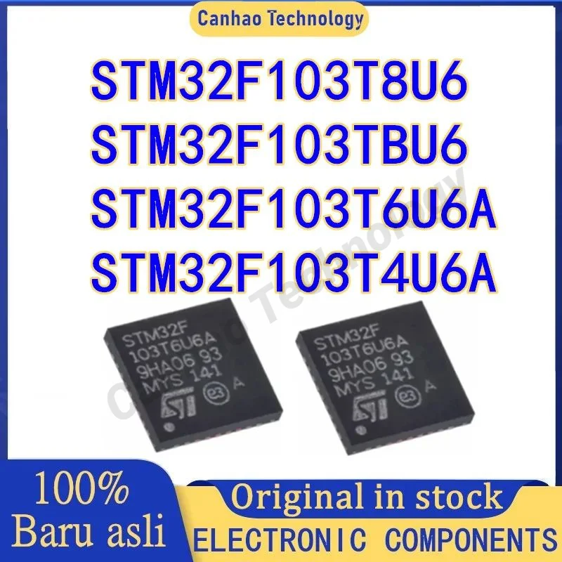 STM32F103T4U6A STM32F103T6U6A STM32F103TBU6 STM32F103T8U6 QFN-36ชิป IC 100% ของแท้ของใหม่