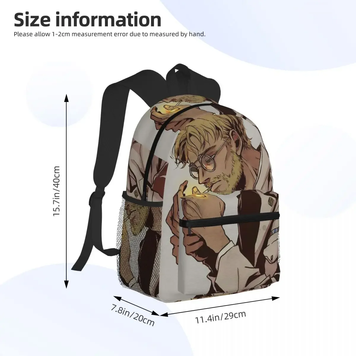 Attack On Titan Zeke Yeager Student Backpack School Bag Hiking Travel Daypack for Men Women Fashion Bookbag Shoulder Bags