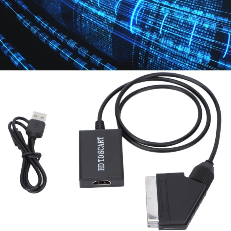 Konwerter interfejsu multimedialnego HD na SCART Adapter wideo interfejsu multimedialnego HD