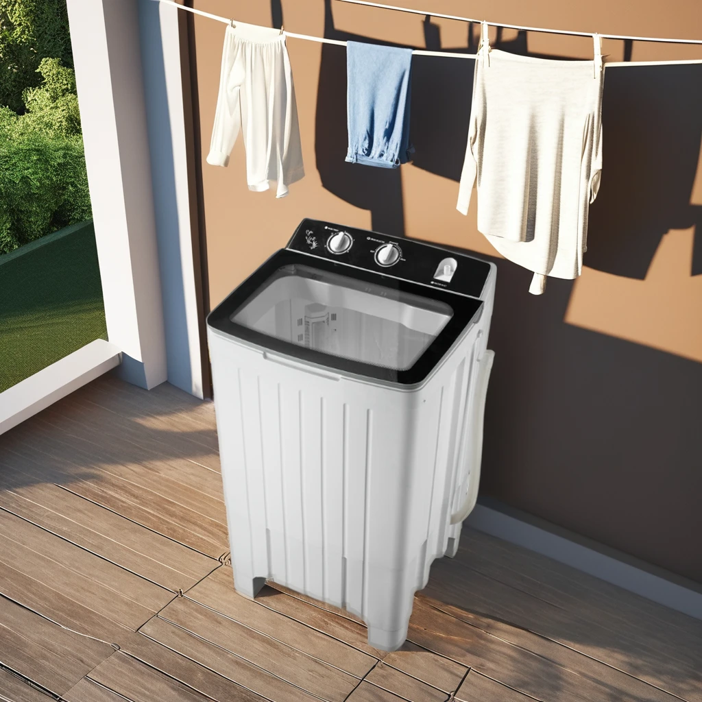 

Полуавтоматическая стиральная машина с одной ванной, 20 кг, с верхней загрузкой, источник электропитания для отелей и автофургонов, состояние б/у