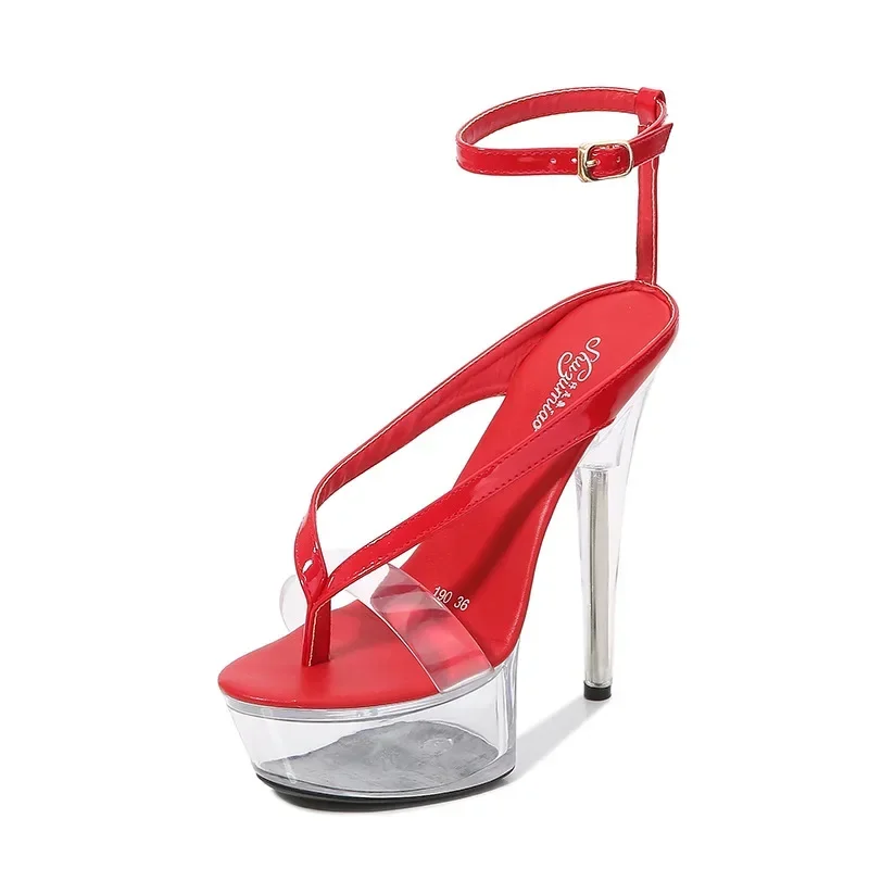 2026 NEW 15CM Platform High Heels Sandals Sexy Ankle Strap Open Toe Gladiator Party Dress Women Shoes Plus Size 42 - view 4