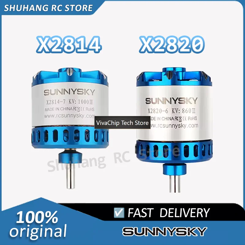 VivaCTSUNNYSKY X2814-III X2820-III I 445KV 570KV 860KV 900KV 1200KBrushless Motor For RC Quadcopter Airplanes Fixed Wing Plane