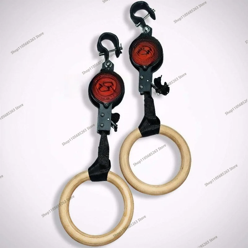 Weight fitness training gymnastics rings gym rings adjustable digital strap pull ring suit workout
