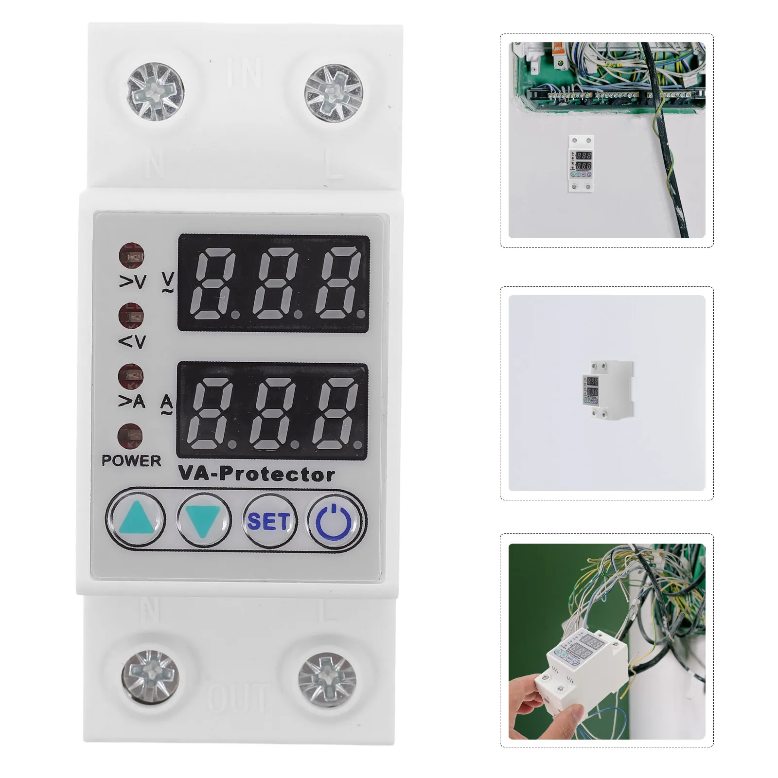 Ac Voltage Protector Adjustable Relay Automatic Reset High Surge Home Stablizer