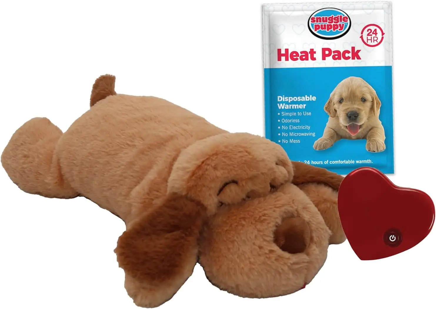 Original Snuggle Puppy Heartbeat Stuffed Dog Toys.Dog Plush for Anxiety Relief,Calming Aid,and Puppy Toy for Behavioral Training