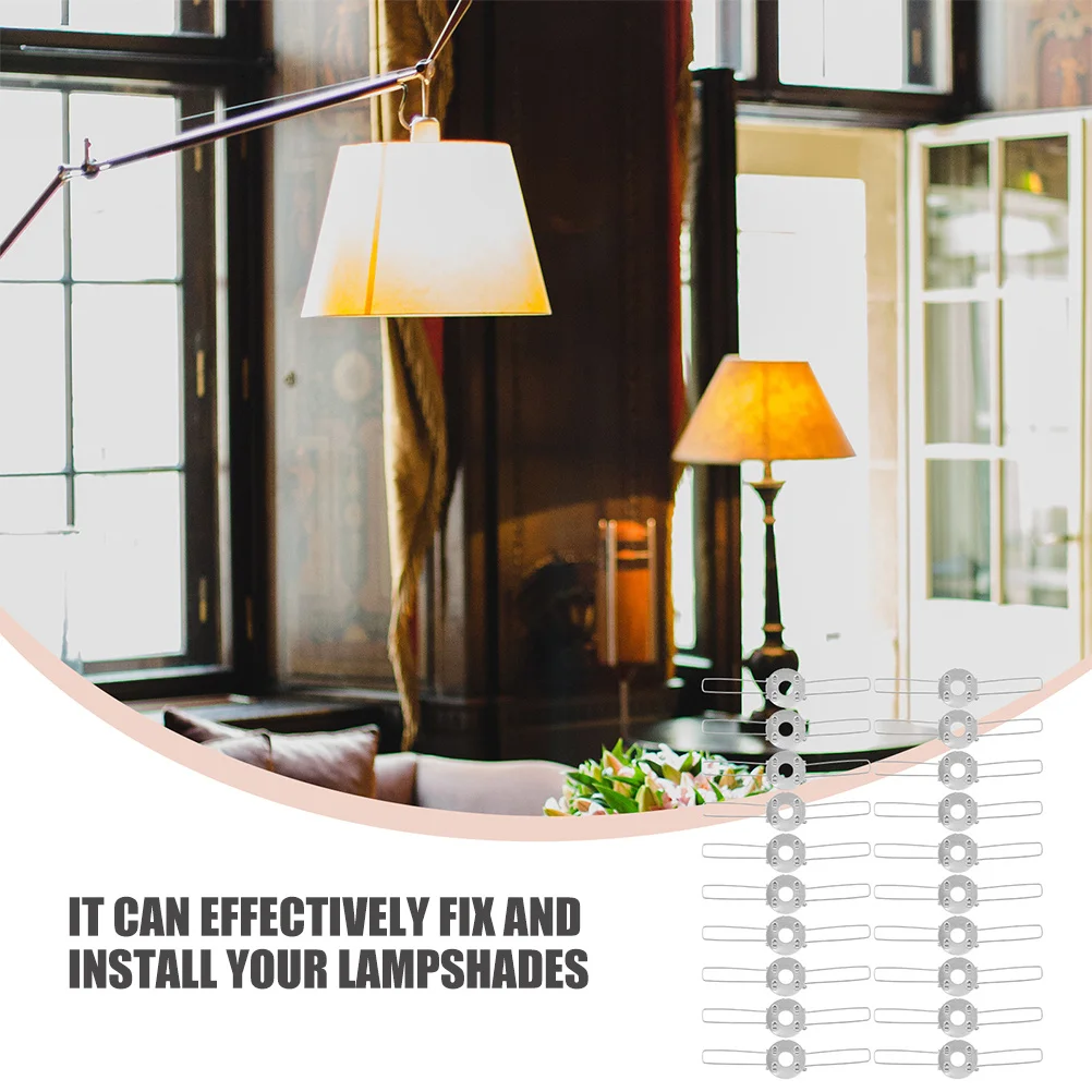 30 قطعة الربيع للأضواء عاكس الضوء المثبتات المعادن تحديد مقاطع ضوء السقف تصاعد المشابك قلادة ضوء الظل دعم كليب #2