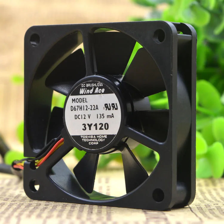 WIND ACE D67H12-22A 12V 135MA 6CM COOLING FAN