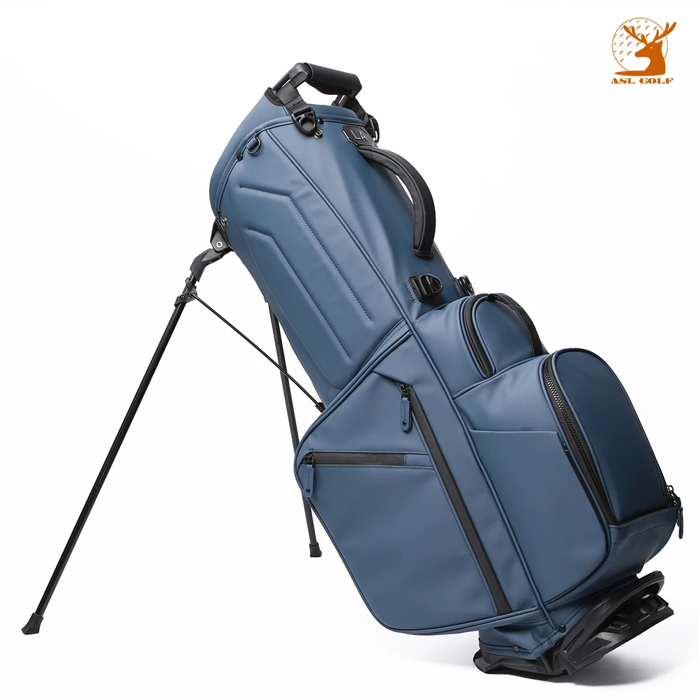 Custom Polyester Golf Stand Bag For Men Durable Waterproof PU Leather Custom Logo Low MOQ Custom Golf