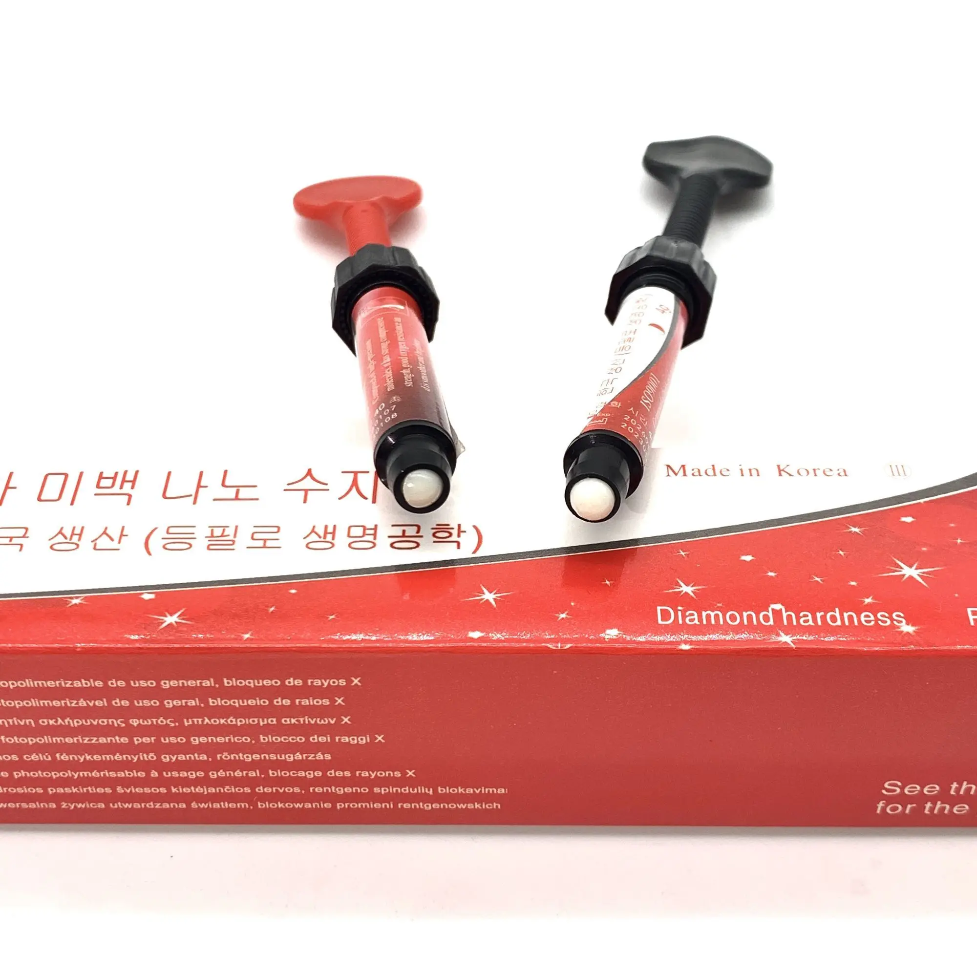 Korea Red Box Nano Ice Porcelain Resin Whitening And Shaping Repair Material Light Curing Resin Material For Dental Beauty