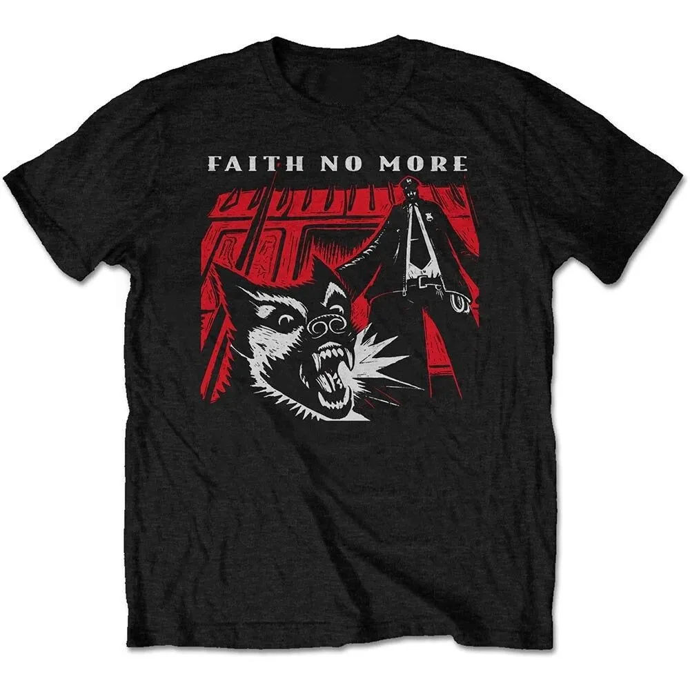 Y2k Rock Punk T Shirts Vintage 1990 Faith No More The Real Thing Tour Band T-shirt Print Cotton Tops Casual Loose Tees Unisex