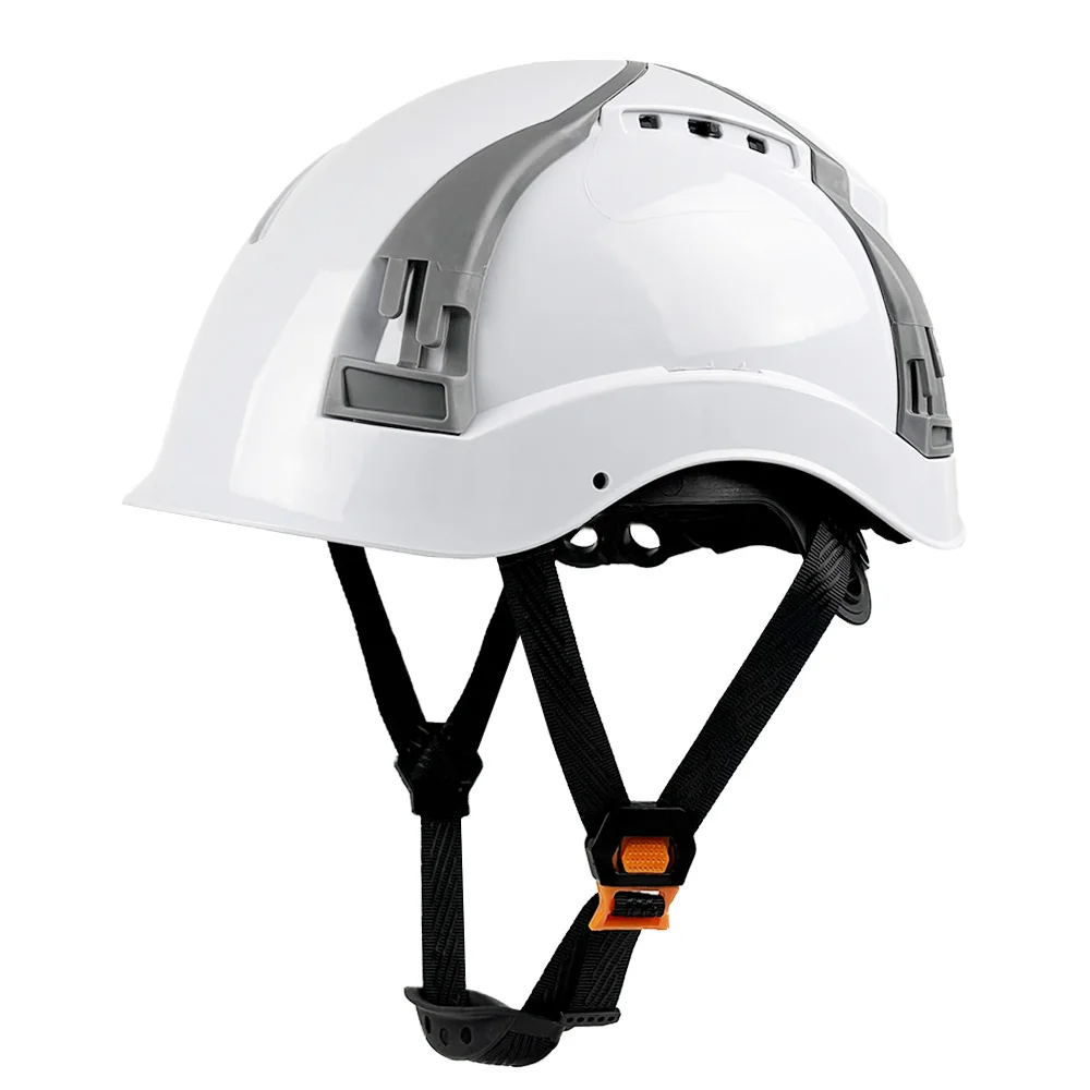 CE Construction Safety Helmet with Adjustable Vent Slot ABS Hard Hat Engineer Work Hat Outdoor Climbing Safety Cap ANSI Z89.1