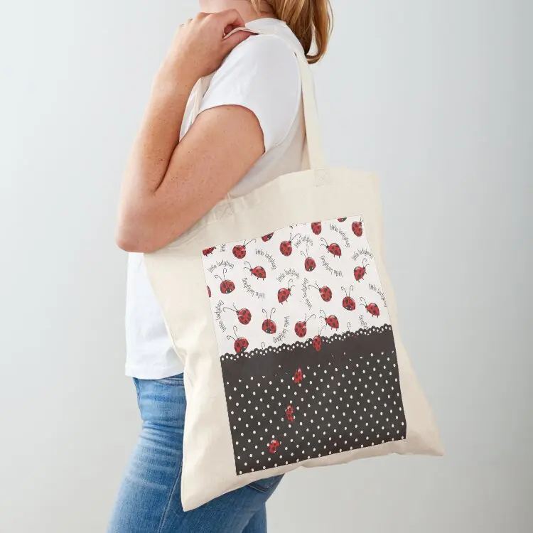 

Ladybug Entwined Tote Bag tote bag Women's bags canvas shopping bag tote women