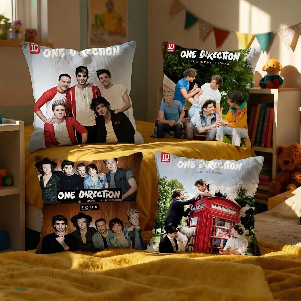 

Декоративные наволочки для подушек Music One Direction, чехлы для диванных подушек 50x50, 4 штуки, 45x45, 40x40, наволочки