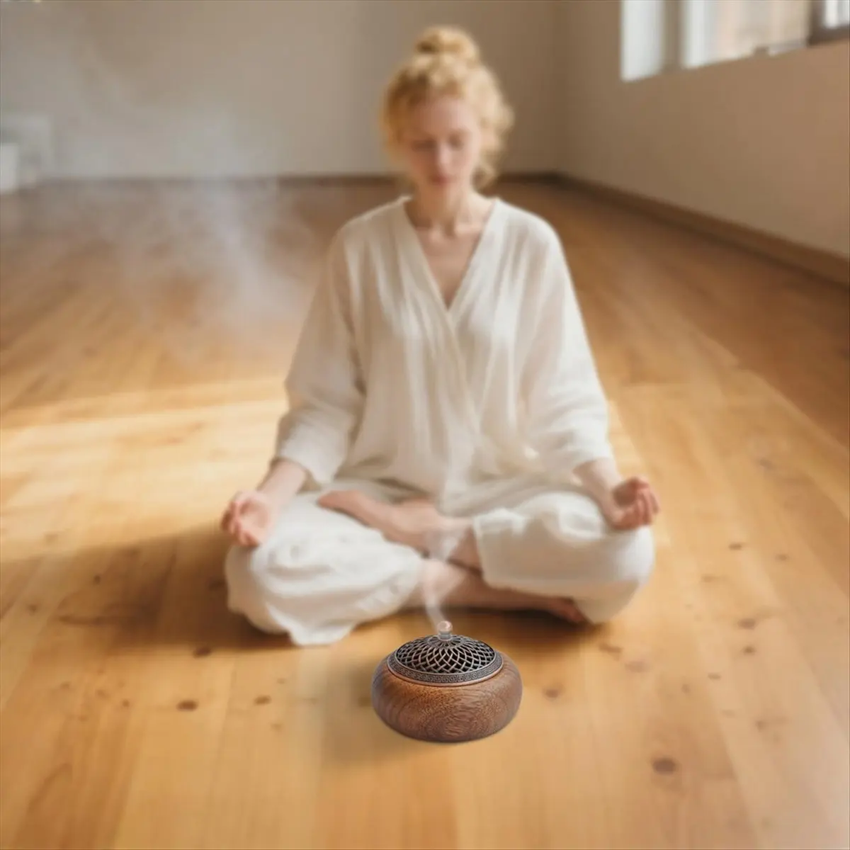 Wood Burner for Cones & Coils,Meditation Yoga Home Room Decor