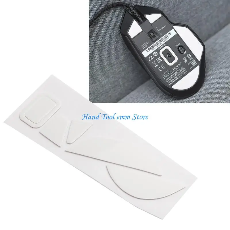 H37F Professional Mouse Skates Easy to Install Design for Basilisk V2 Mouse Feet/Skates Replacement
