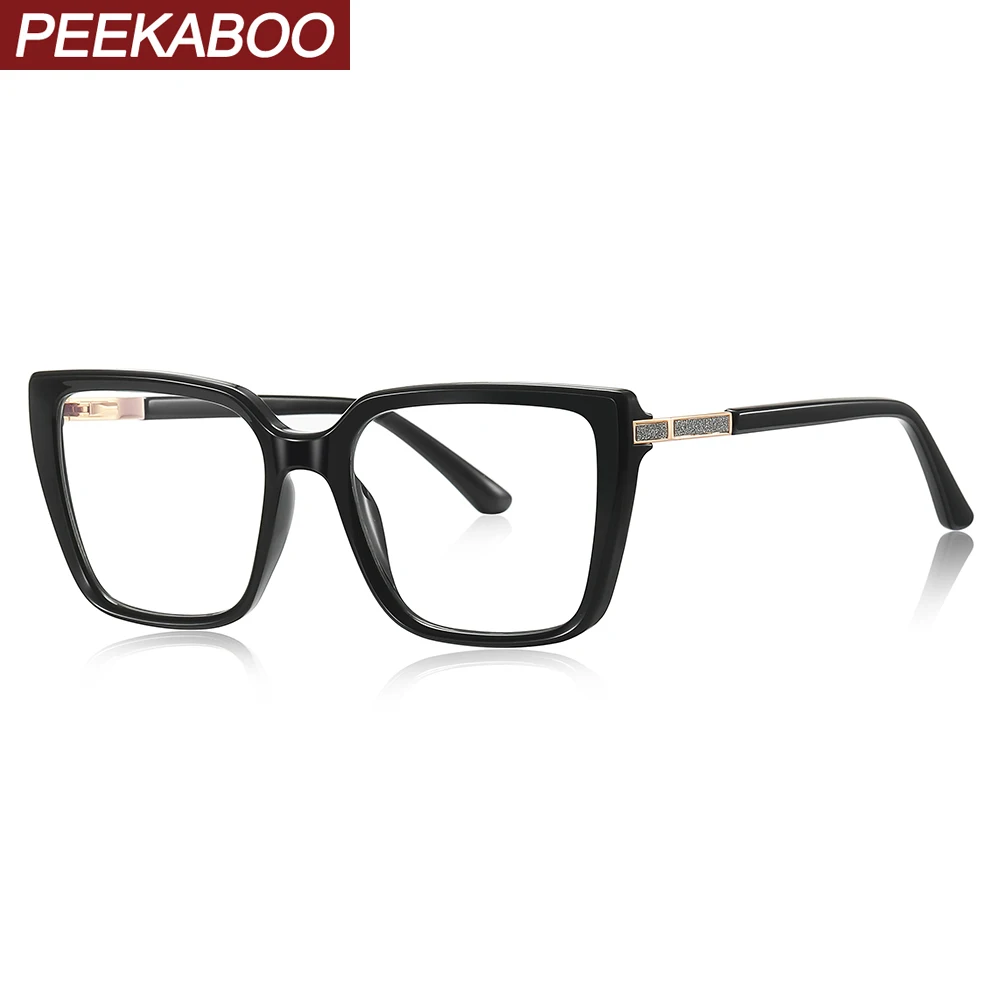 

Peekaboo женские синие светоблокирующие очки модные прозрачные линзы TR90 квадратная оправа для очков женские украшения розовые прозрачные