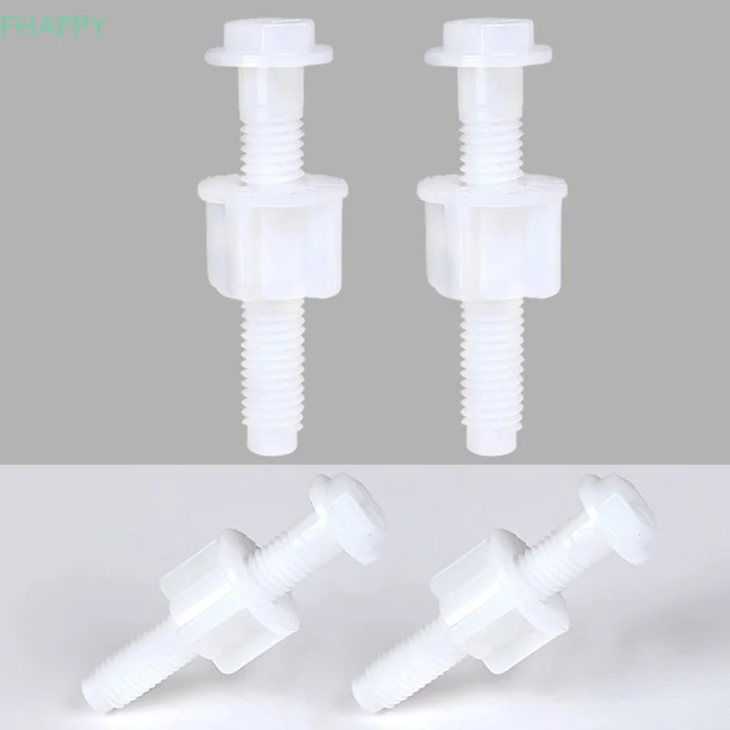 2pcs Toilet Seat Hinge Bolts Screw Fixing Fitting Kit Bathroom Toilet Seat Repair Screws Accessories Tools