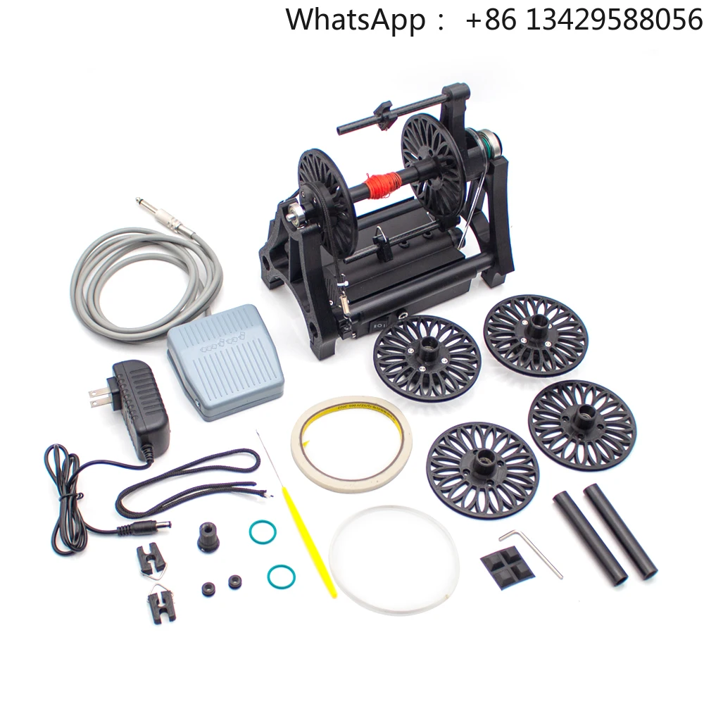 

AC100-240V Electric Household Mini Spinning Wheel, Wool Spinning Fibre Spinning Wheel With pedal