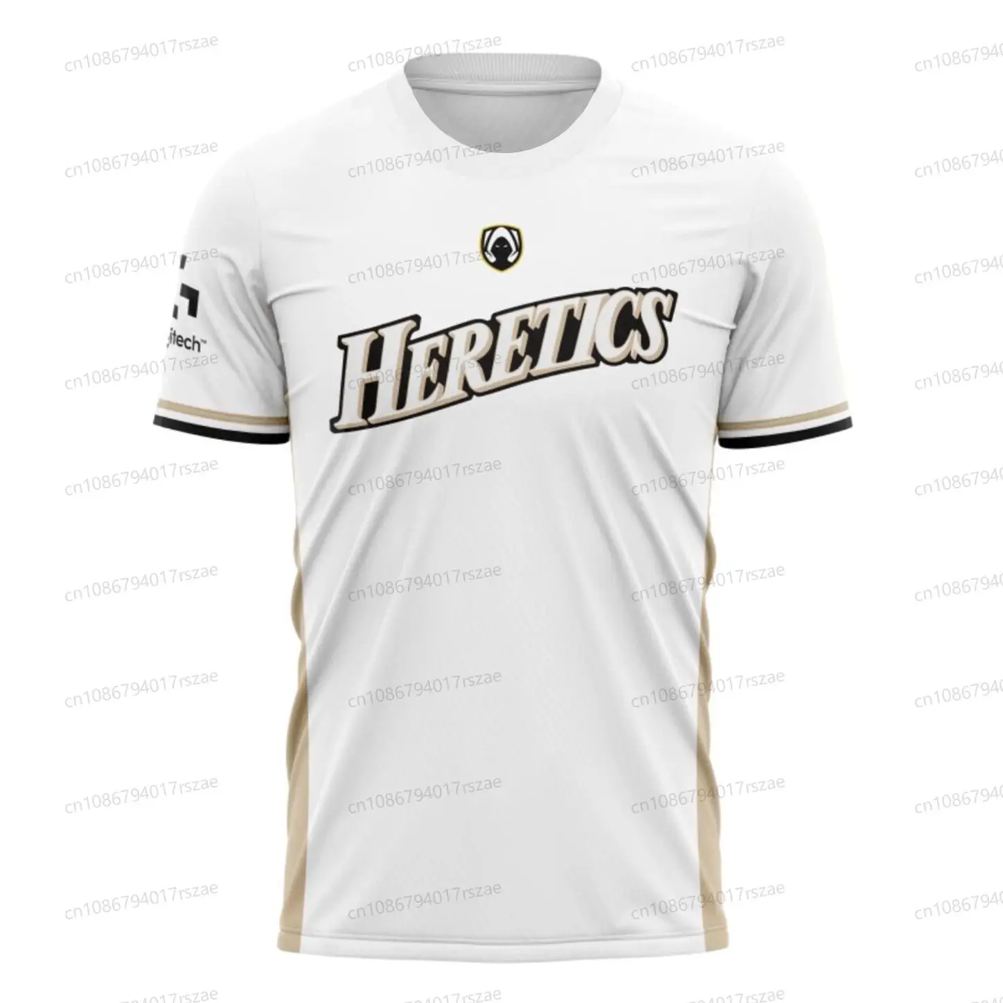 2024 Team Heretics Esport VCT Seoul White Jersey For Men Fashion Casual Short Sleeve Uniform Clothing Summer Breathable T-shirts