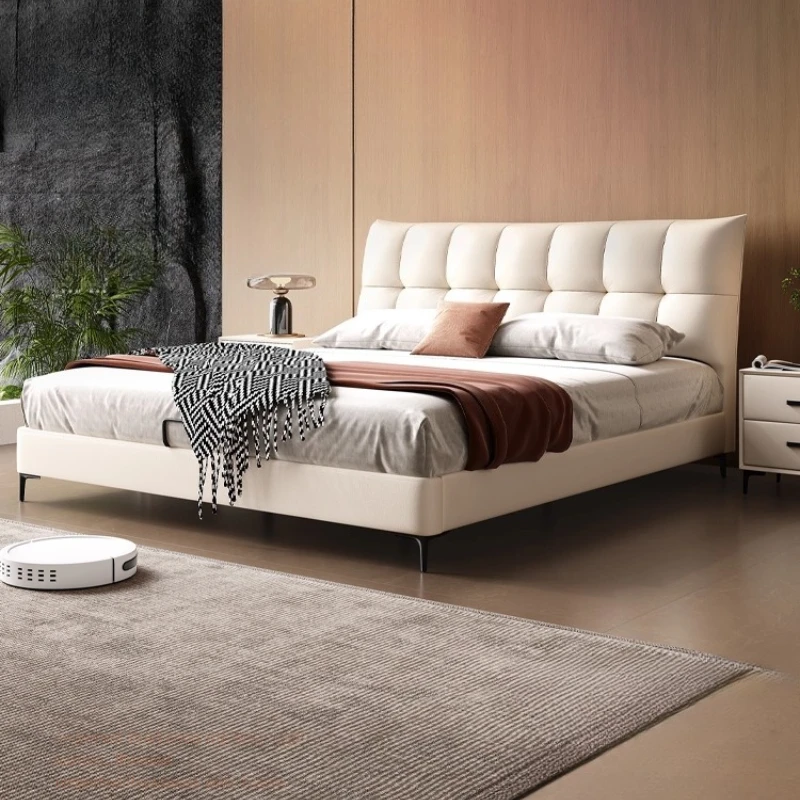 Nordic Storage Bed Leg Support Upholstered Lounge Bedroom Beds Sleeping Side Table Camas Matrimoniales House Accessories