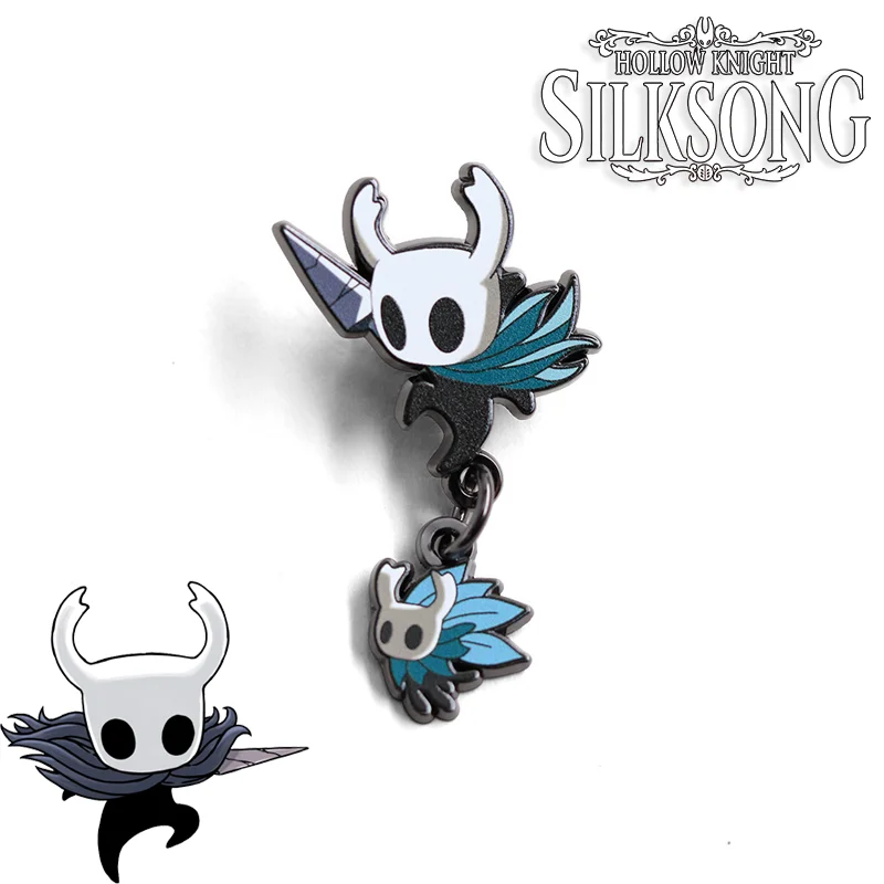 

Игра Hollow Knight: Silksong, значок для косплея, брошь из сплава, булавки для одежды, ювелирные изделия для рюкзака, украшение, аксессуары, милый реквизит