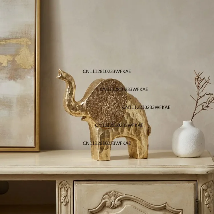Medieval style Nordic abstract art elephant ornament living room porch TV cabinet study decoration high-end niche