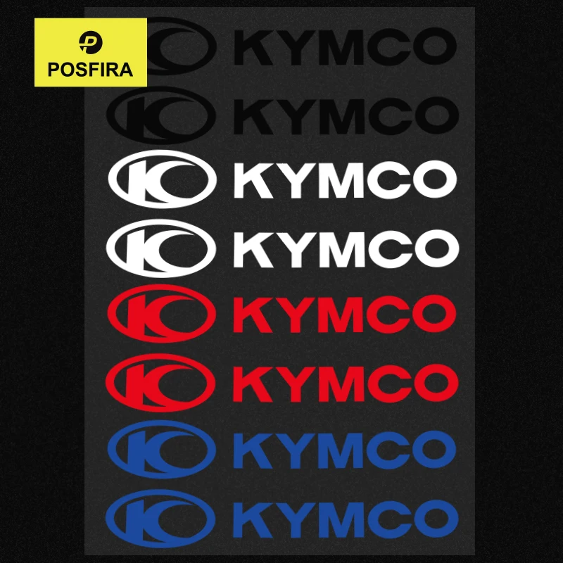 POSFIRA Vinyl Motorcycle Stickers Waterproof Logo Decals for Kymco AK 550 Downtown 300i 350i Agility 125 50 DTX 360 Superdink125