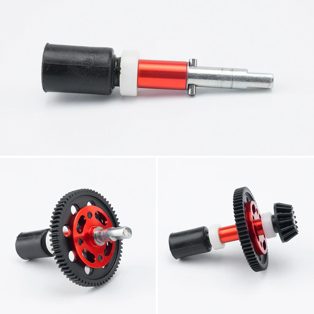 AXSPEED acier 63/64/66/71T engrenage droit et support d'engrenage ensemble d'engrenages à grande vitesse pour Tamiya TT-02 TT02 1/10 RC pièces de mise à niveau de voiture