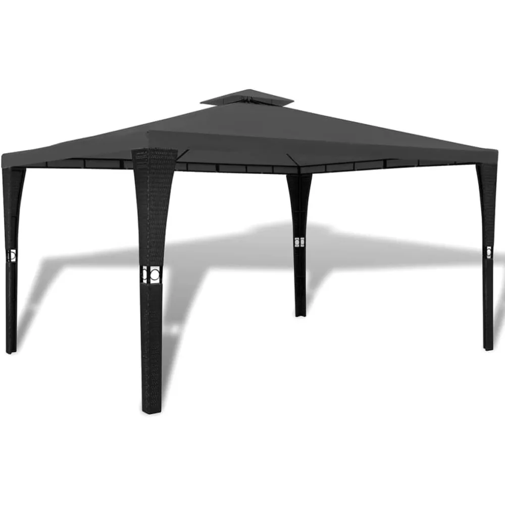 

Gazebo Dark Grey roof, Black Frame