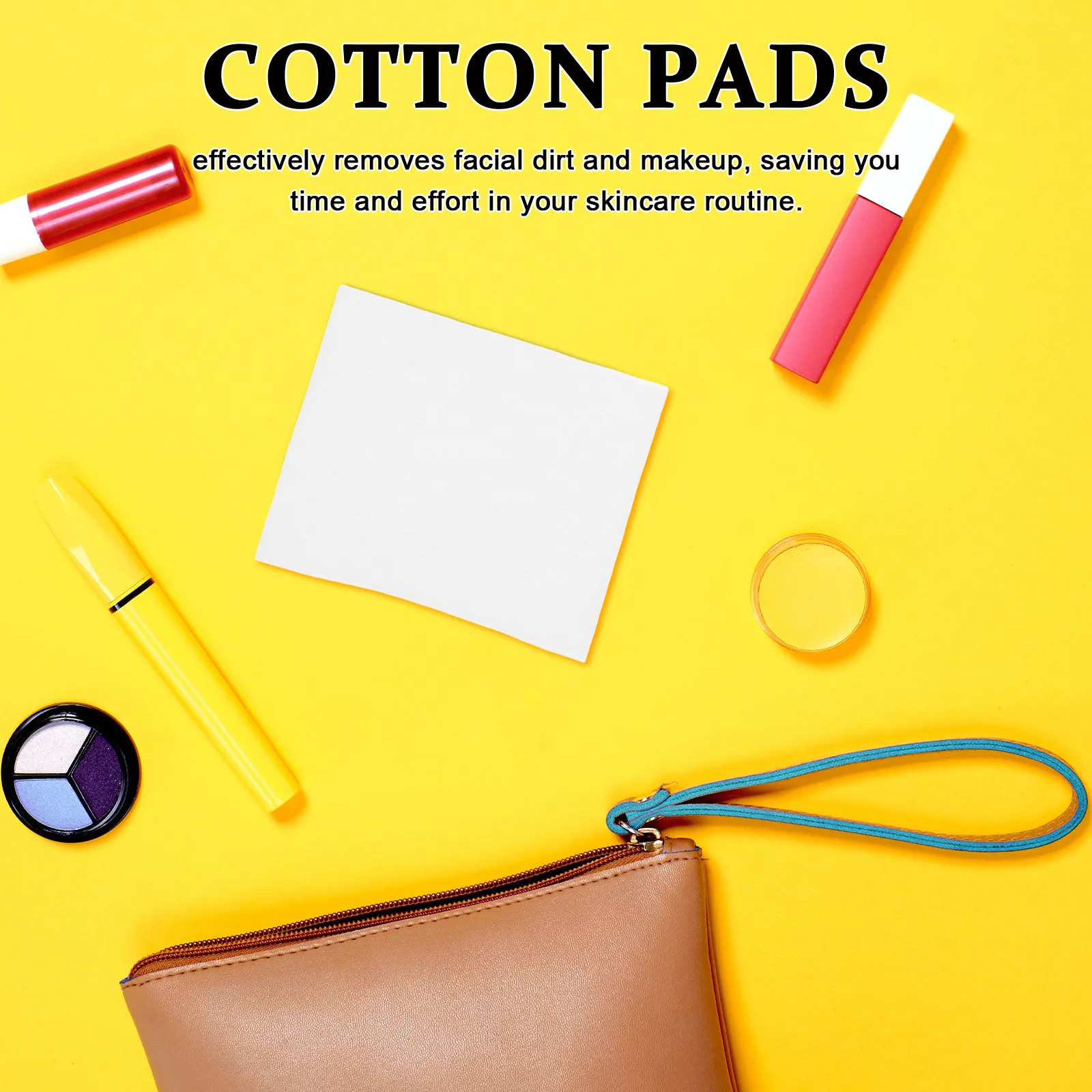 1600Pcs Disposable Cotton Pads Makeup Remover Soft Nonwoven Facial Cleansing Wipes Home Salon Square Cotton Pads for Face